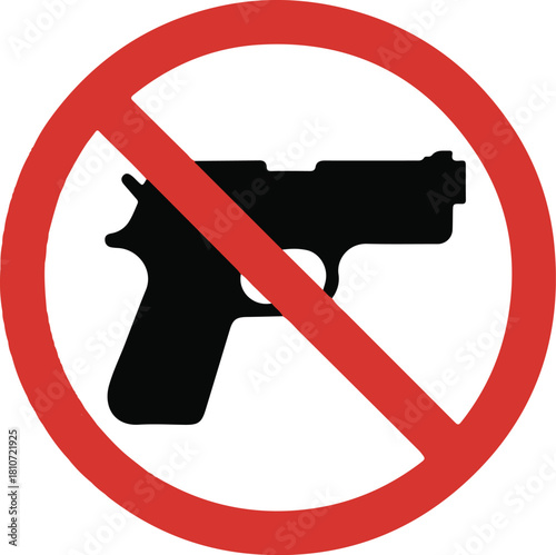 No weapon allowed, prohibited, sign