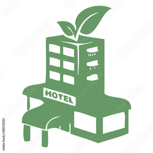 Green Hotel Icon