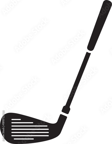 Pair of iron or wedge golf club flat vector icon for sports apps and websites