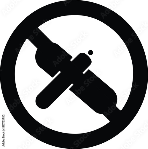 No drugs and alcohol sign