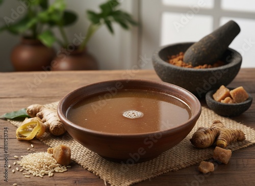Traditional Ayurvedic Kadha - A Healing Herbal Concoction.