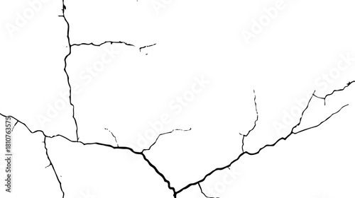 Cracked Texture: Cracked white wall texture. Surface cracks and fissures in ground. crack concrete white wall. Cracked soil texture transparent. Surface cracks and fissures in ground. Grange backgroun