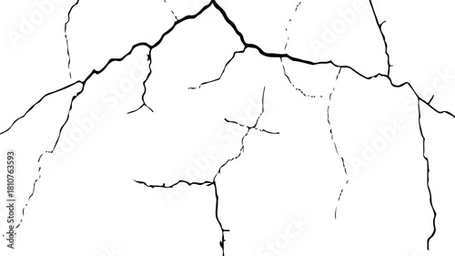 Cracked Texture: Cracked white wall texture. Surface cracks and fissures in ground. crack concrete white wall. Cracked soil texture transparent. Surface cracks and fissures in ground. Grange backgroun