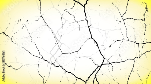 Cracked Texture: Cracked white wall texture. Surface cracks and fissures in ground. crack concrete white wall. Cracked soil texture transparent. Surface cracks and fissures in ground. Grange backgroun