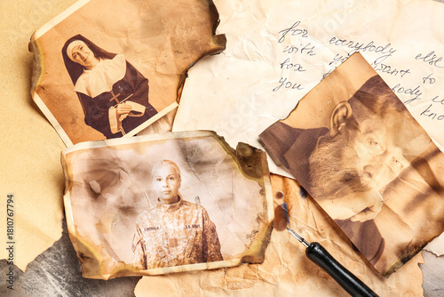 Old photos of relatives wit...