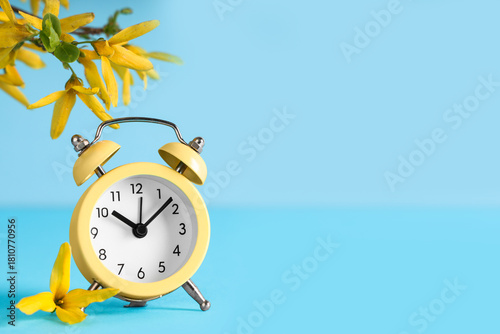 Alarm clock and blooming br...