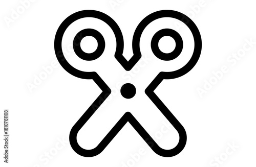 ハサミのシンプルなベクターアイコン