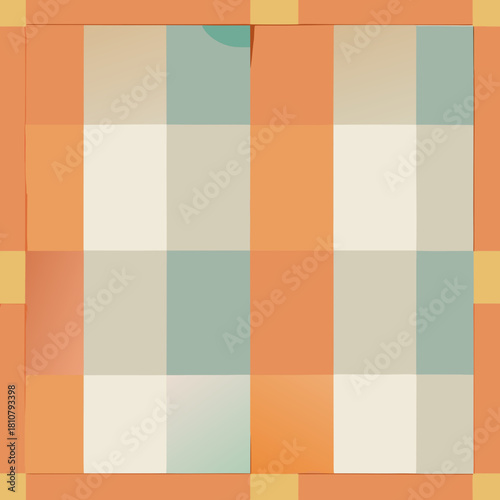 Stylish retro plaid pattern evoking warmth and nostalgia, ideal for vintage designs, textiles, or adding a cozy, comforting feel to creative projects