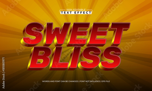 sweet bliss editable sweet candy text effect in pastel colors