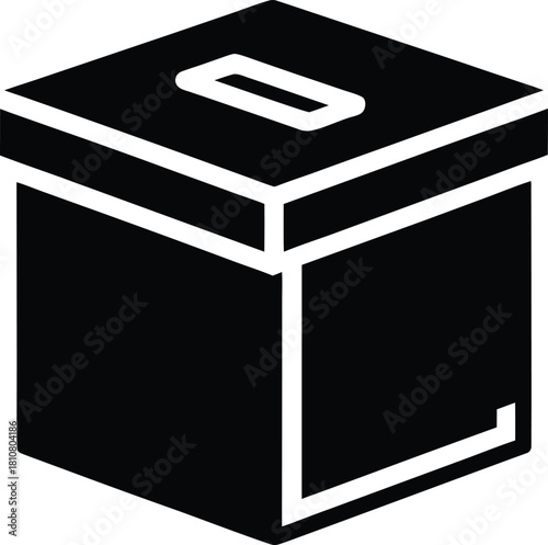 Silhouette of a plyo box for fitness and training