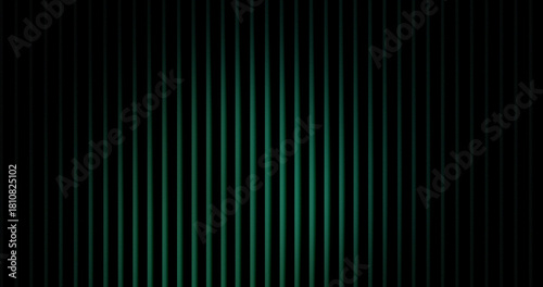 Abstract dark background with vertical green lines simple geometric pattern for modern design wallpaper or presentation