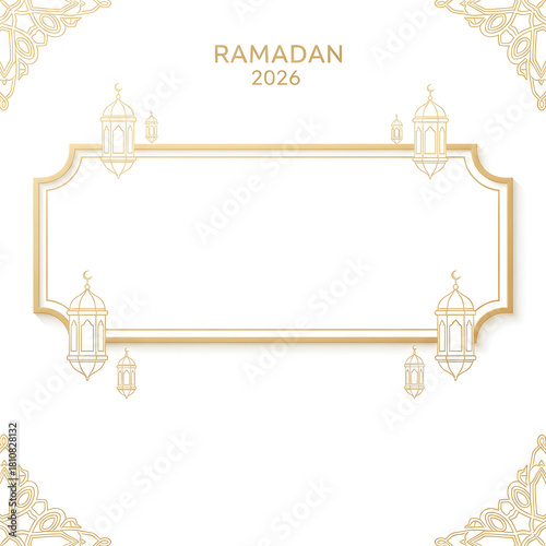 Wallpaper Mural Elegant Islamic Frame for Ramadan Celebration Greeting Torontodigital.ca