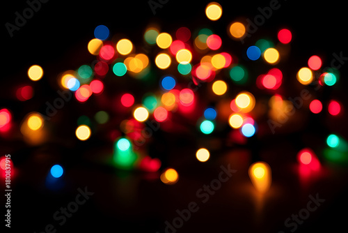 abstract christmas lights background