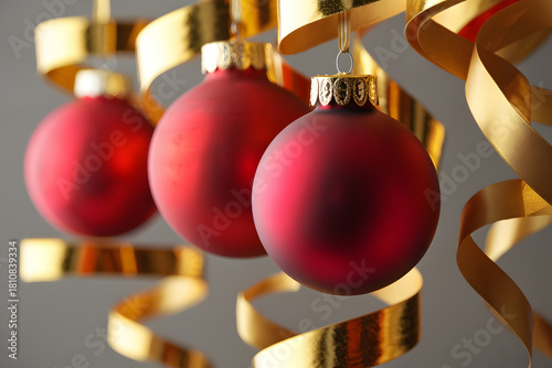 red christmas balls