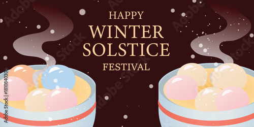 Dongzhi Festival Celebration with Traditional Tangyuan and Tea