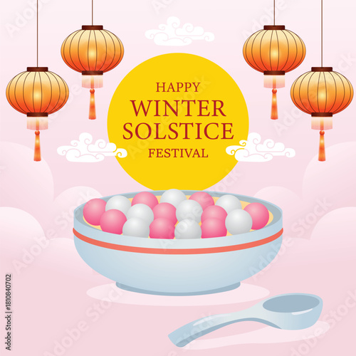 Dongzhi Festival Celebration with Traditional Tangyuan and Tea