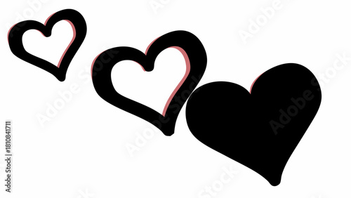 red heart with a heart