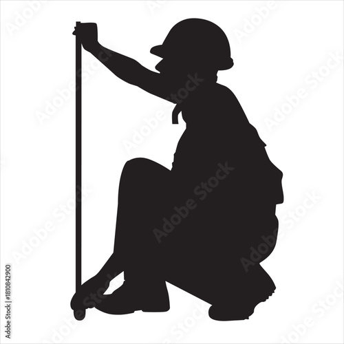 This man is measuring