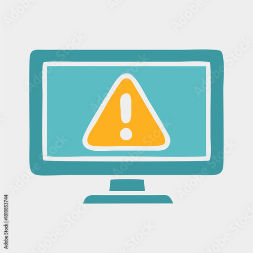 Cyber Security Icons Flat Illustration Set