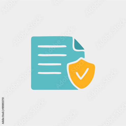 Cyber Security Icons Flat Illustration Set