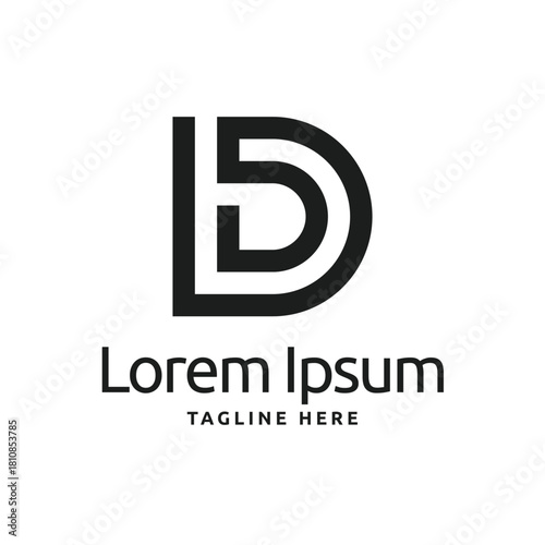 Creative letter D logo design