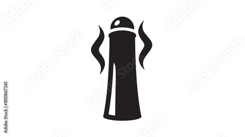 Powerful vibration symbol for technology interfaces and design projects with a bold black graphic that communicates sound, frequency, and connectivity for modern digital applications