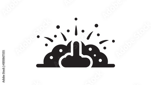 Fresh and bubbly foam for a clean, sparkling home - create a calming, hygienic space with this versatile symbol of cleanliness and care, perfect for any cleaning product brand