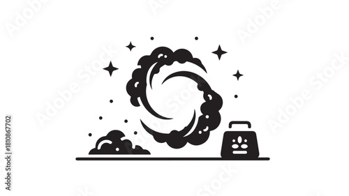 Fast and efficient window cleaning service logo with wings, a symbol of speed and efficiency for your cleaning brand or company, perfect for window cleaning businesses