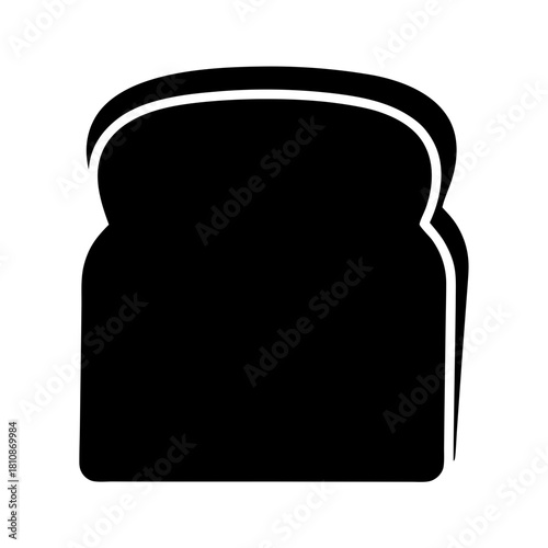 Black and white image of sliced toast bread with soft edges