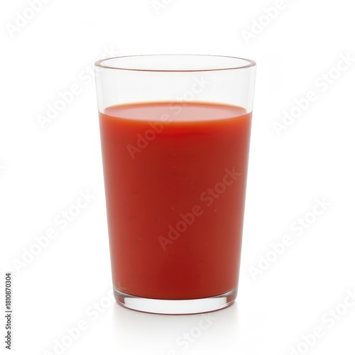 Refreshing tomato juice in a tall glass, healthy drink, beverage, thirst quencher