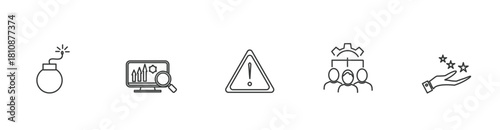 HACCP banner icon vector illustration concept for hazard, analysis, critical, control and points management system