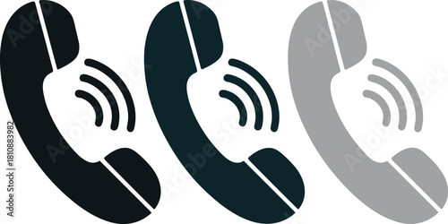 Phone call concept illustrating multiple devices and communication possibilities