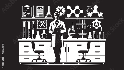 black color cystitis silhouette vector illustration, solid white background