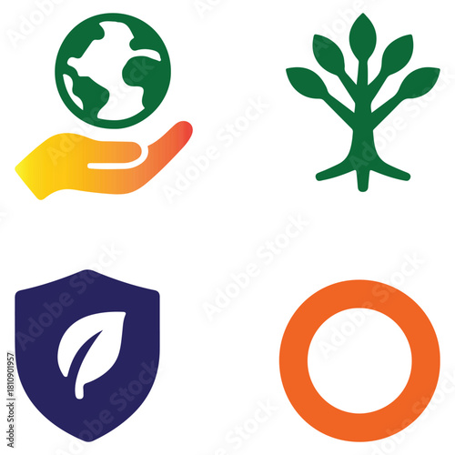 ecology and environment icons