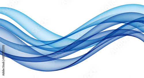 Abstract Blue Wave Motion for Modern Backgrounds