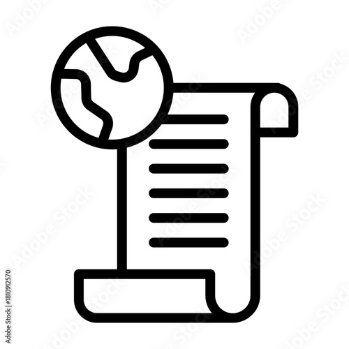 Publish Vector Line Icon Design