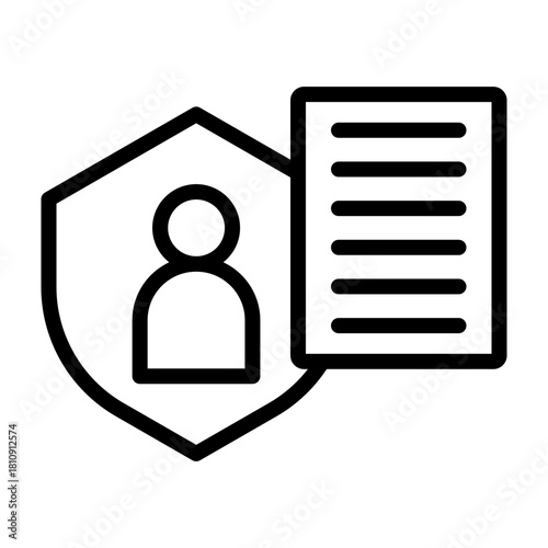 Creative Rights Vector Line Icon Design