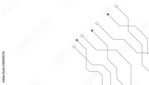 Abstract futuristic circuit board Illustration, Circuit board with various technology elements. Circuit board pattern for technology background. Vector illustration
