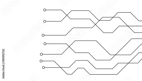 Abstract futuristic circuit board Illustration, Circuit board with various technology elements. Circuit board pattern for technology background. Vector illustration