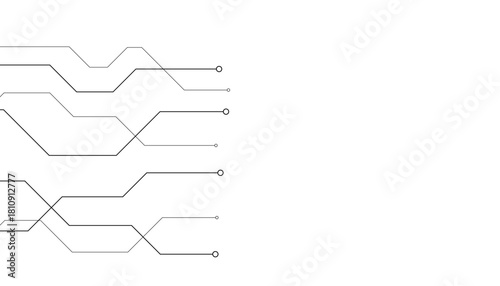 Abstract futuristic circuit board Illustration, Circuit board with various technology elements. Circuit board pattern for technology background. Vector illustration