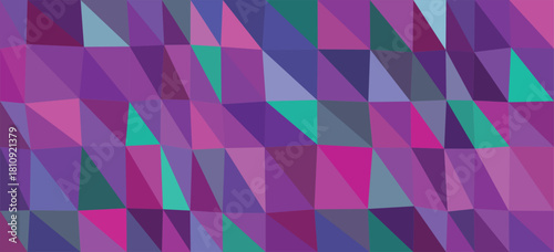 Pink Purple and Teal Geometric Triangle Pattern Background abstract triangles