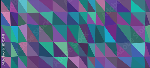 Textured Geometric Pattern with Purple Green and Blue Triangles abstract background