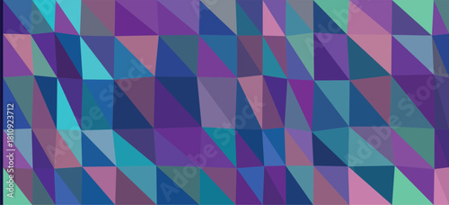 Wavy Geometric Pattern of Triangles in Purple and Blue Hues abstract