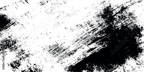 Dynamic grunge design features random paint splashes, thin streaks, and bold droplets, perfect for overlays, backgrounds.