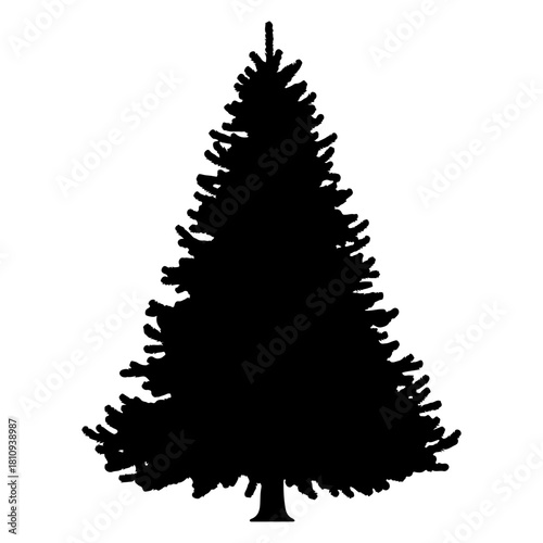 Silhouette of a damaged wooden utility pole with broken wires isolated on