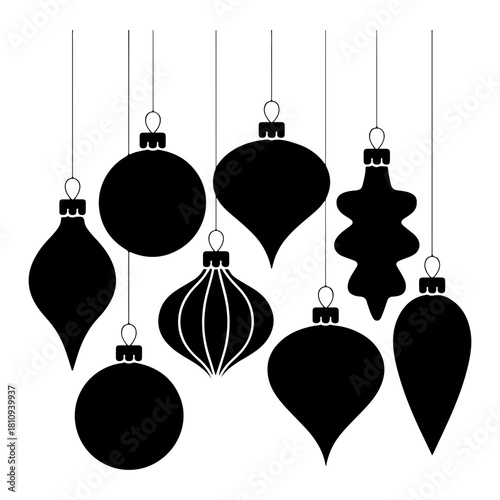 Black and white silhouette of a fire truck with an extended ladder