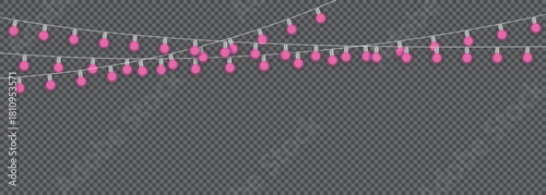 String lights glowing decoration create warm ambiance vector design for event festive season horizontal orientation with empty space