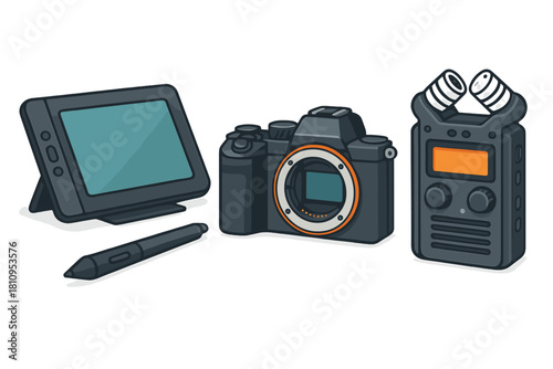 Essential creative gear for modern digital content production and media creation