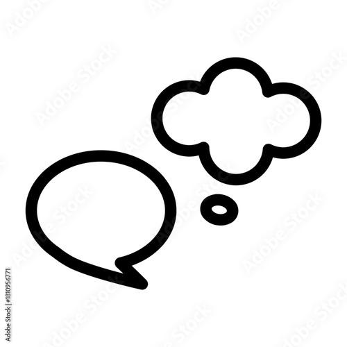 Communication. Conversation vector icon illustration