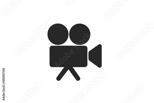 Classic movie camera used for cinema production and video recording